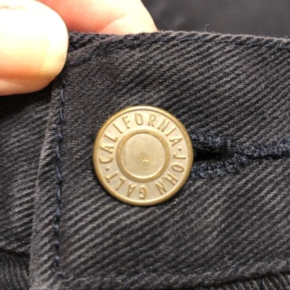 𝅺j Galt  Flare Leg Black Rigid Denim Jeans Womens Size Small - Picture 9 of 9